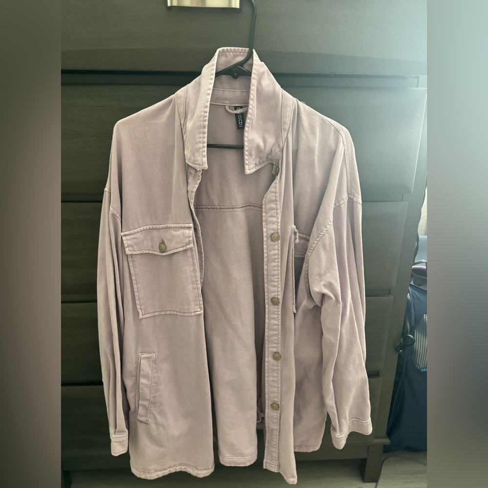 H&M long denim jacket